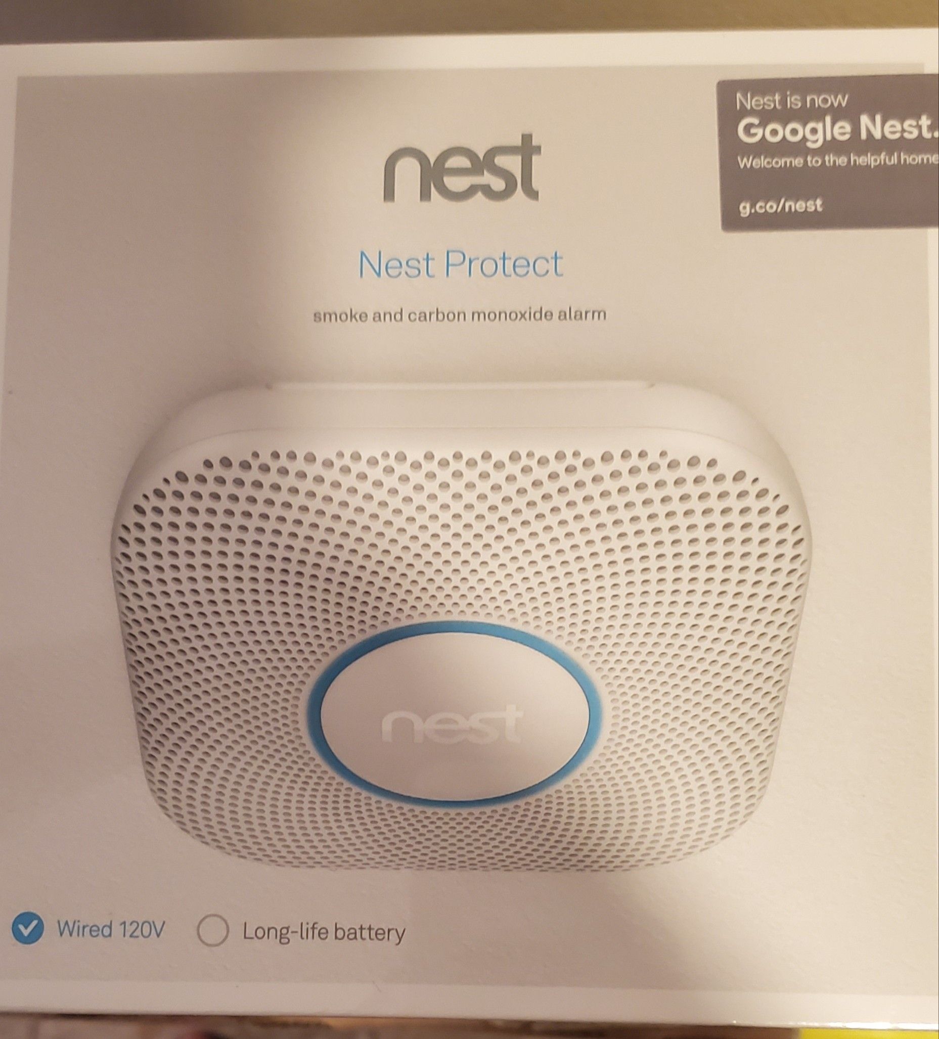 Google Nest 2nd Generation Wired Nest Protect Detector Alarm