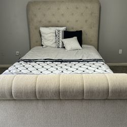 Queen Bed Frame & Side Tables