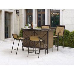 5 piece outdoor bar