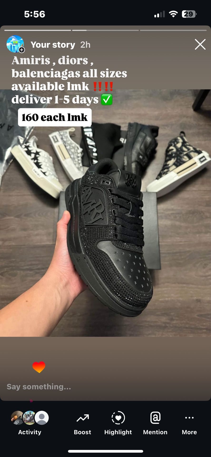 Amiri designer shoes men