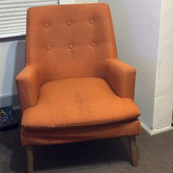 Orange Accent Chair 