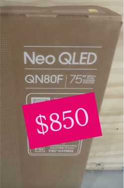 Samsung - 75” Class QN80F Series Neo QLED Mini LED 4K UHD SamsungVision AI Smart Tizen TV