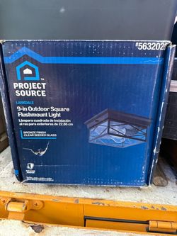 Project Source Larkdale 11” Outdoor Wall Lantern – New Open Box