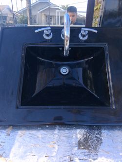 Sink and medicine cabinet