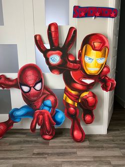 Spider-Man & Iron Man Superhero wall decor