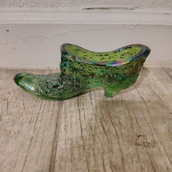 Vintage Fenton Carnival Glass Shoe 