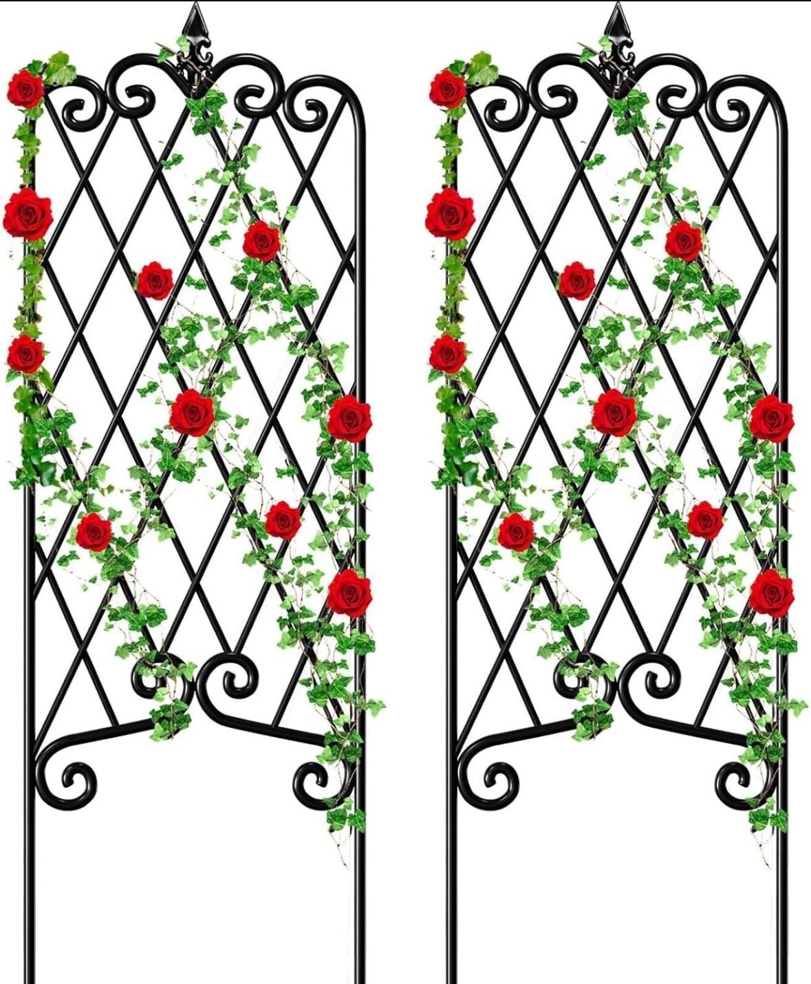2 Pack Black Garden Trellis