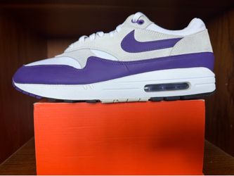 Nike Trainers Air Max 1 SC Field Purple Suede Casuals Mod Shoes Sz.13 90 95 97