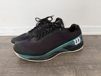 Wilson Rush Pro 4.0 Blade Men’s Court Tennis/Pickleball/Padel Shoes Black/Green – Size 10