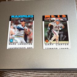 1986 Tops Baseball Error Cards