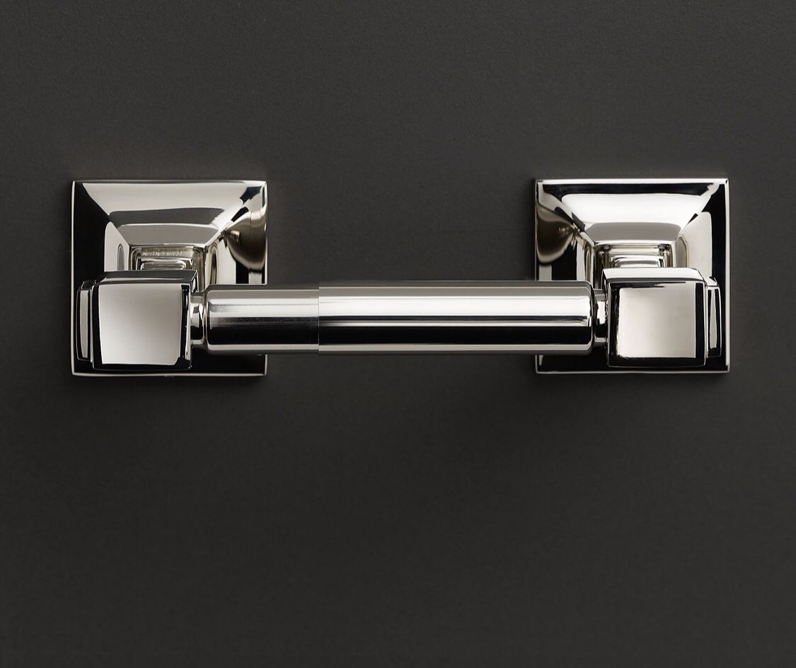 Restoration Hardware New Dillon Toilet Paper Holder Polished Nickel