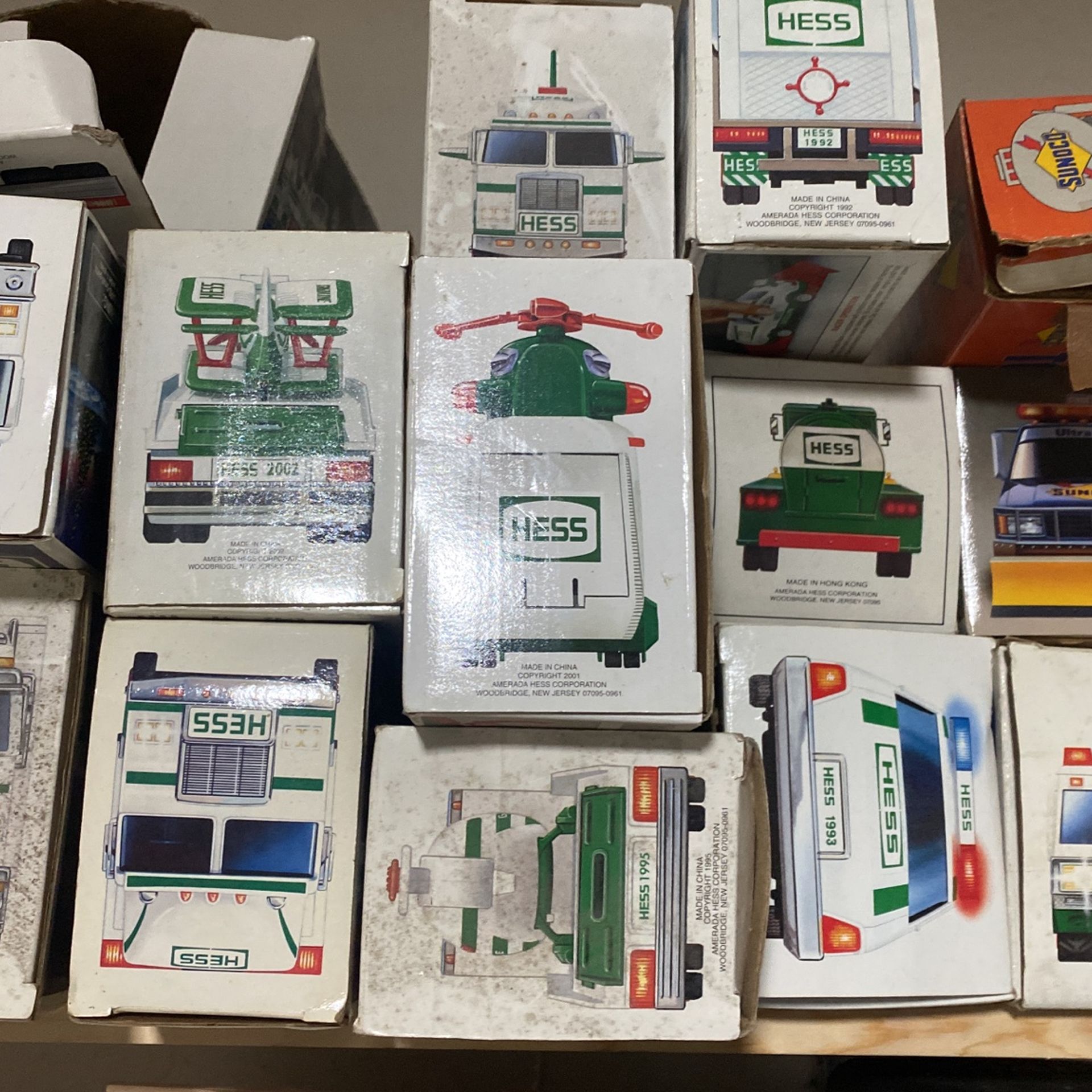Hess Trucks (13) Sunoco Trucks (2)