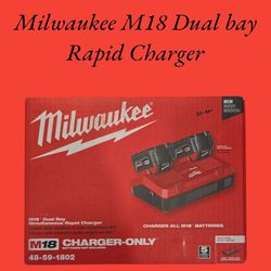 Milwaukee M18 Dual Bay Rapid Charger 