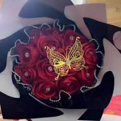 Ramo De 12 Rosas Eternas