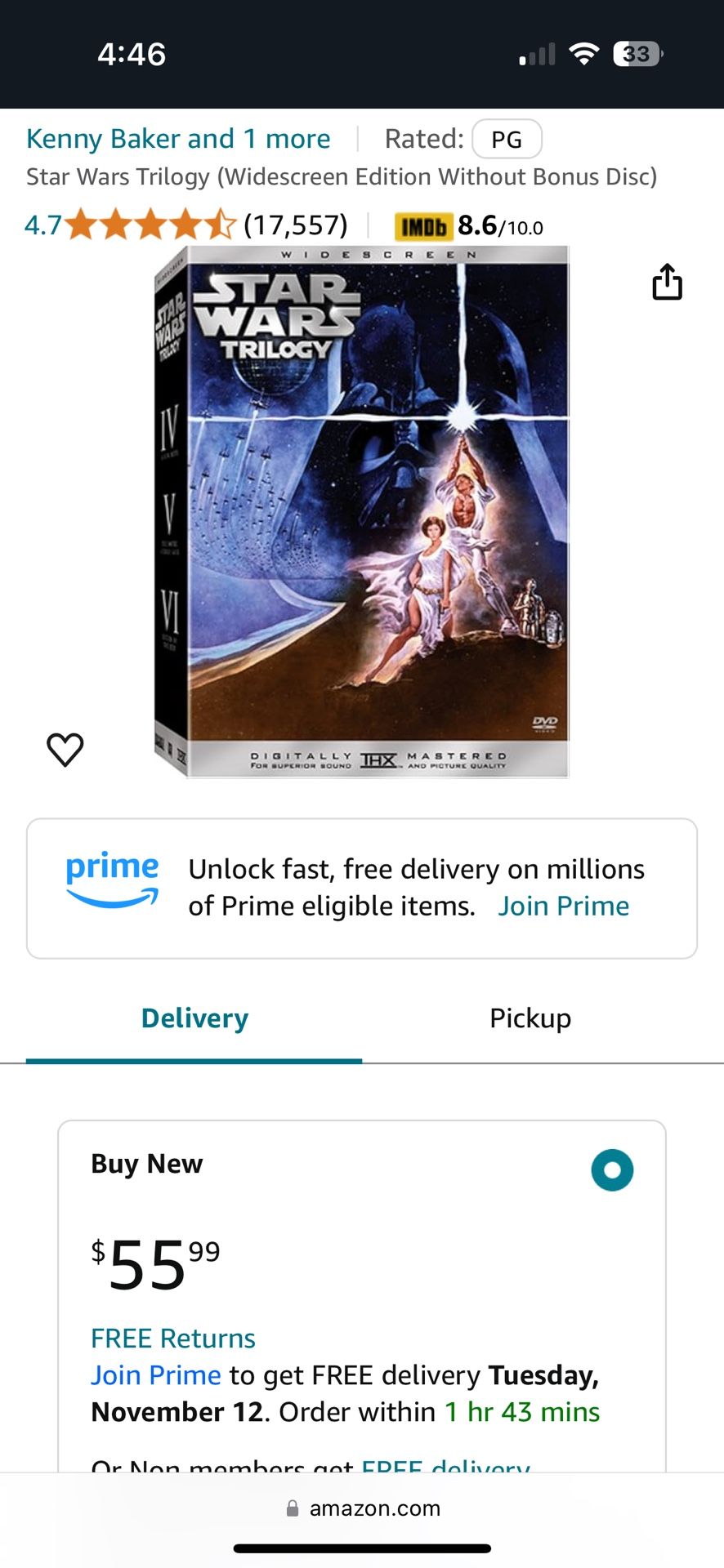 Reduced To $20! Star Wars Trilogy Limited Edition. Never Opened 
