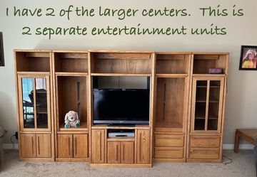 Solid Oak Entertainment Center