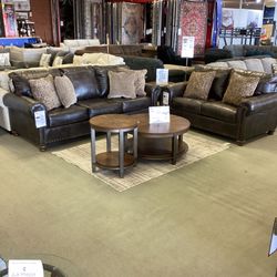 Nicorvo Sofa and Loveseat Set