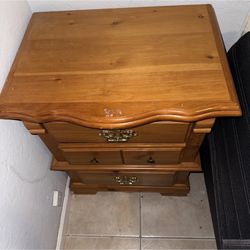 Bedroom 3 Drawer End Table Folding Jewelry Top