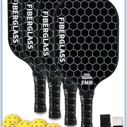 Pickleball Paddles New Fiberglass Set Of 4