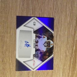 CJ COLDON SIGNED FOOTBALL CARD