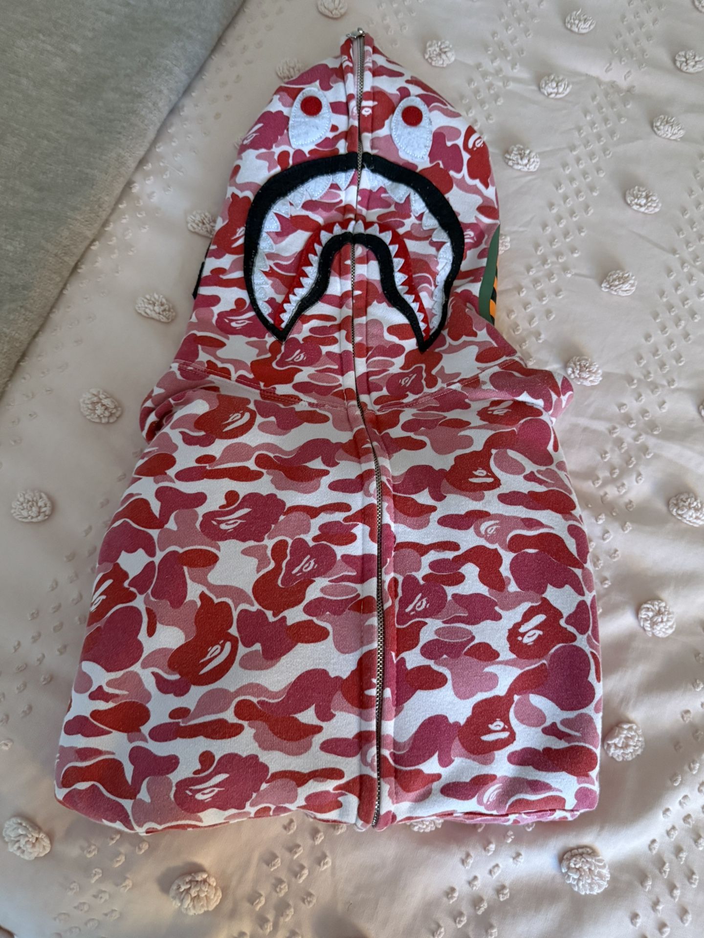 Pink bape hoodie