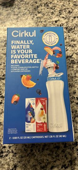 Cirkul 22 oz Stainless Steel Bottle Starter Kit