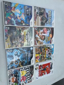 Lot of 8 Nintendo Wii Games