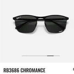 Ray-Ban RB3686 Sunglasses – Black Frame, Polarized Lenses, Authentic