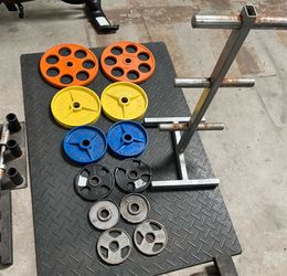 Olympic Weights with Stand