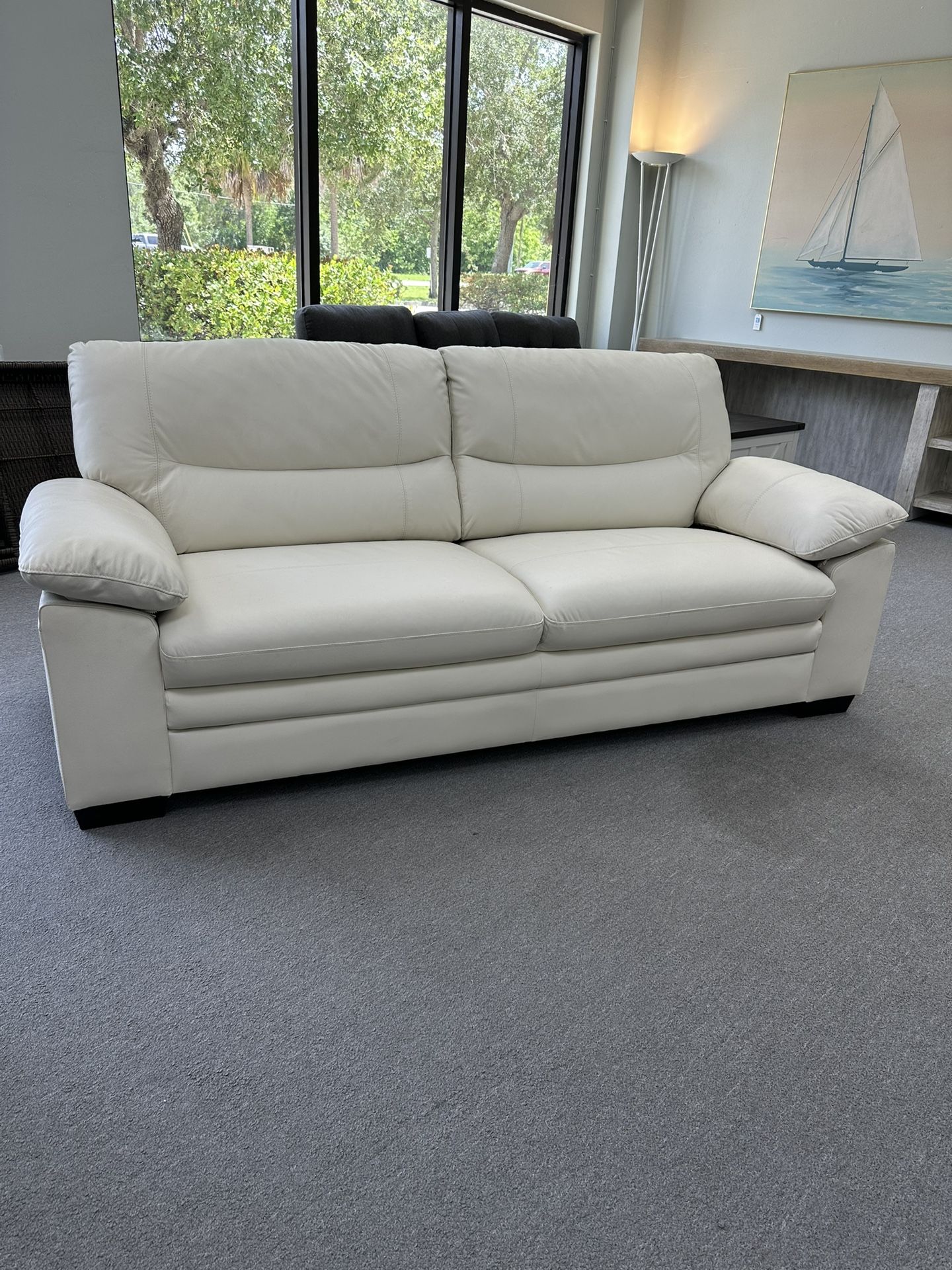 Leather sofa (FREE 24H DELIVERY)
