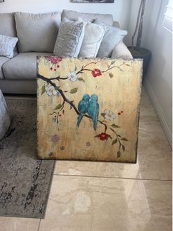 Square bird painting
