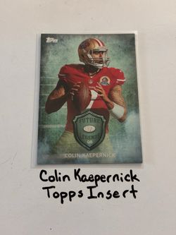 Colin Kaepernick San Francisco 49ers QB Topps Short Print Insert Card.
