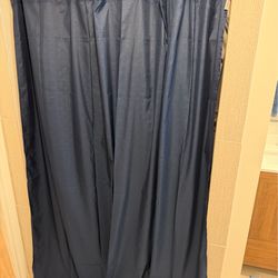 Shower curtain new dark blue