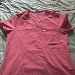 Figs Scrubs Top And High Waisted Jogger- Large