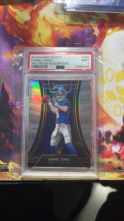 Daniel Jones 2018 Panini Select XRC Prizm PSA 9