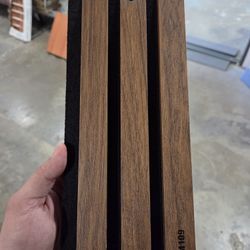 Acoustic MDF Slat Wall Panel 20'' x 106'' in Walnut | Indoor Soundproof Interior
