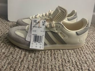 adidas Samba Messi Sneakers in Cream and Gray
