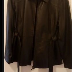PETITE XL LEATHER JACKET....... CHECK OUT MY PAGE FOR MORE ITEMS