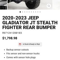 Jeep Gladiator Rear Bumper