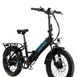 Lectric eBikes - XP3 Step-Thru Foldable Long-Range eBike: 65 miles Max Operating Range & 28 mph Max Speed - Unisize - Black