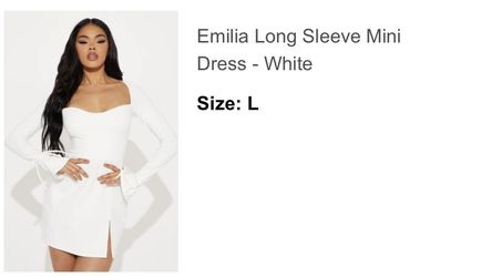 FASHIONNOVA Long Sleeve Dress