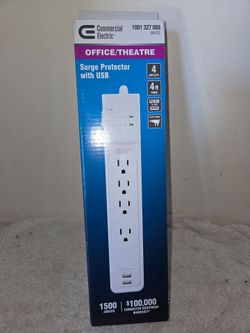 Commercial Electric Surge Protector with USB  Brand New (Price is Firm)