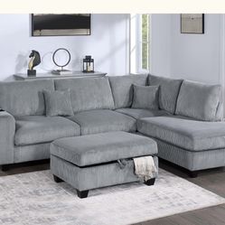 Sectional With Ottoman Brand New In Box