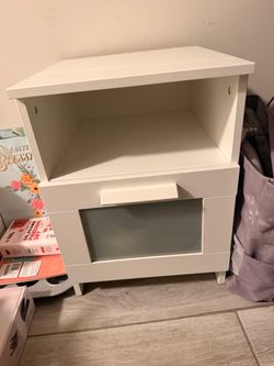 White nightstand
