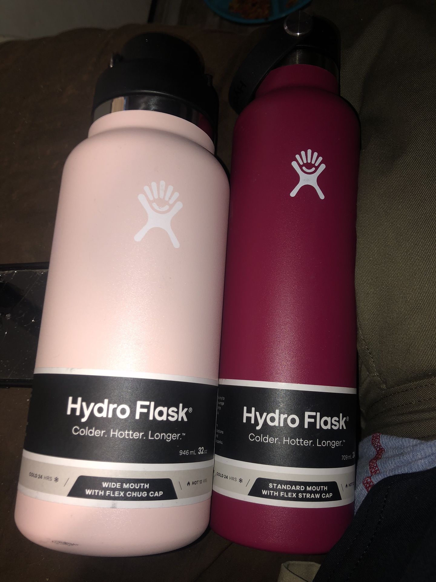 Hydroflasks 24oz + 32oz