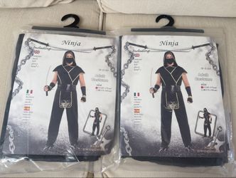 2 Brand New Ninja Halloween Costumes, Adult S