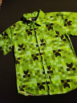 MINECRAFT CREEPER BOYS SHIRT