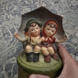 Vintage Ceramic Music Box 