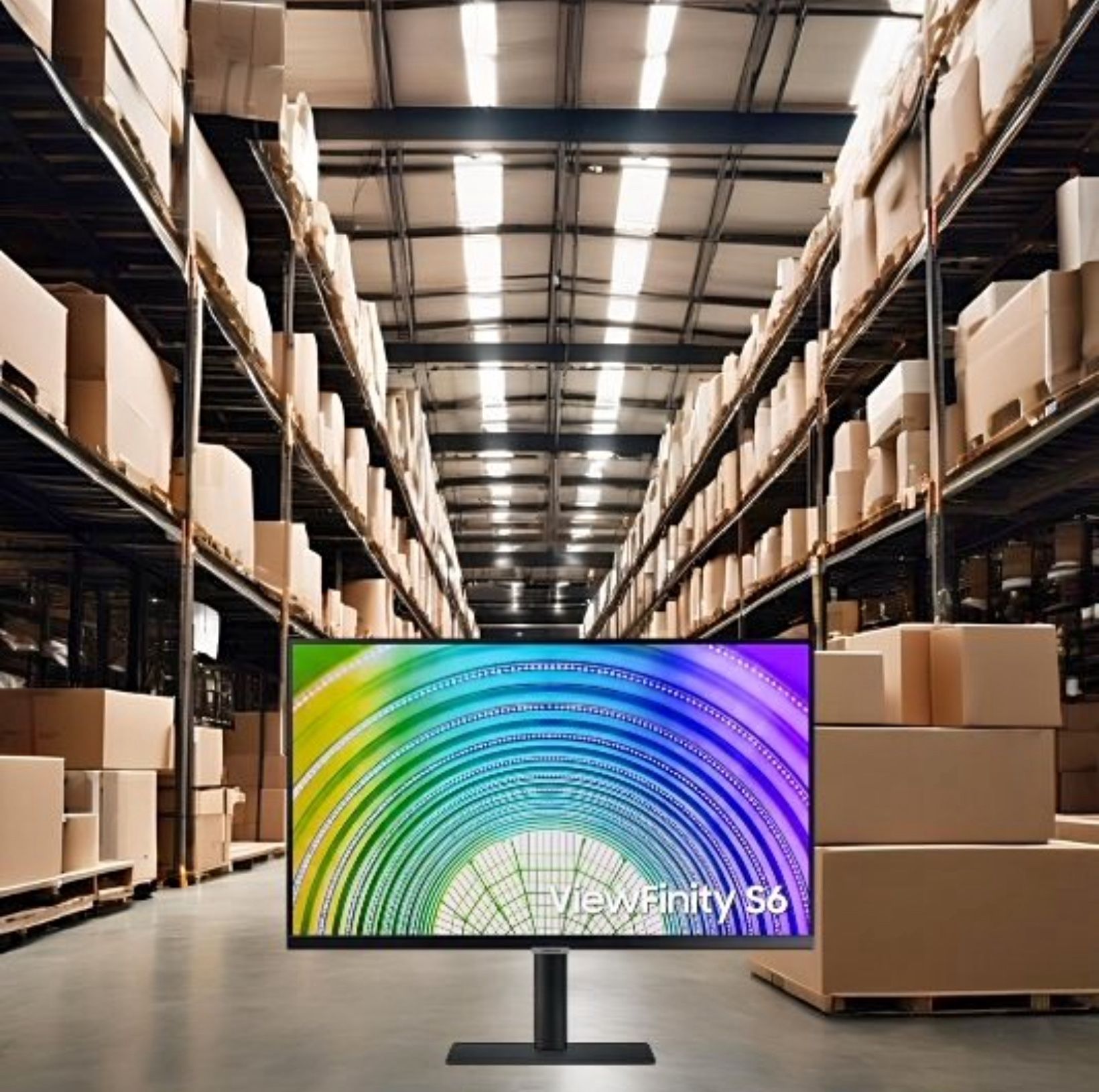 SAMSUNG 24" ViewFinity S6 (S60UD) Series QHD High Resolution Computer Monitor, 100Hz, HDR10, USB-C