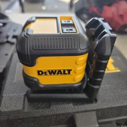New DEWALT 40 ft. Red Self-Leveling Cross Line Laser Level with (2) AA Batteries & Case. Retails  $130 with Taxes!